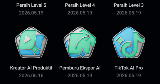 CapCut badges 4